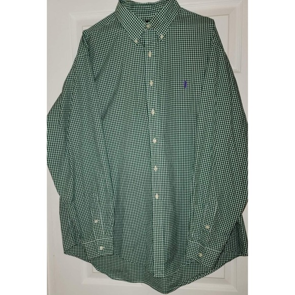 Ralph Lauren Classic Fit Men's Size XXL Green Plaid Long Sleeve Button Down 2XL - Picture 9 of 10